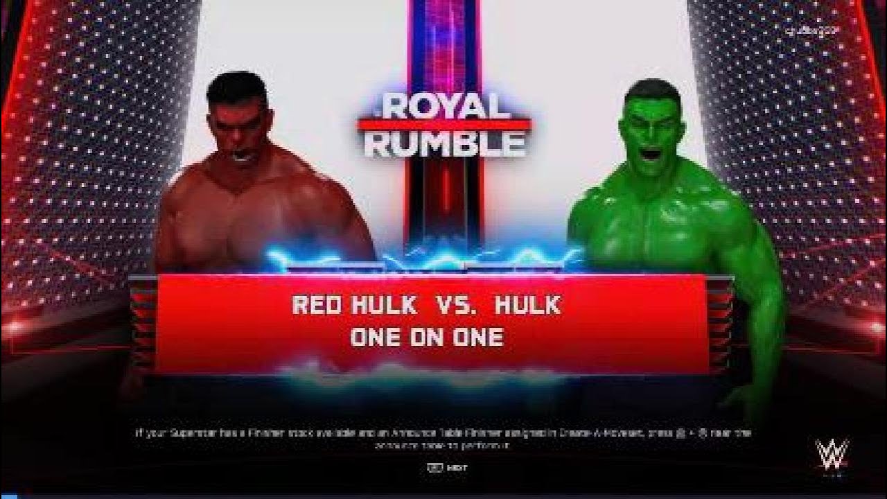 Red Hulk vs. Green Hulk - WWE 2K25 (PS5 4K)