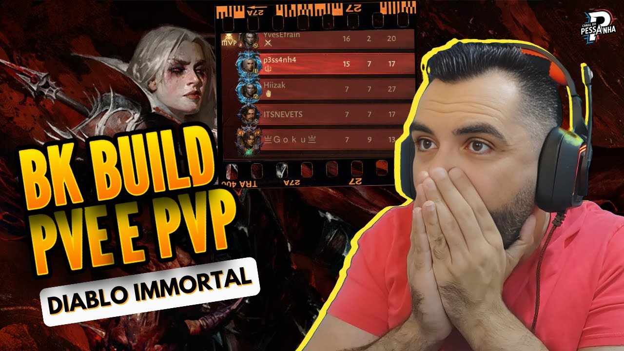 Blood Knight Imparável no PvP! A BUILD MAIS FORTE DO MOMENTO | Diablo Immortal
