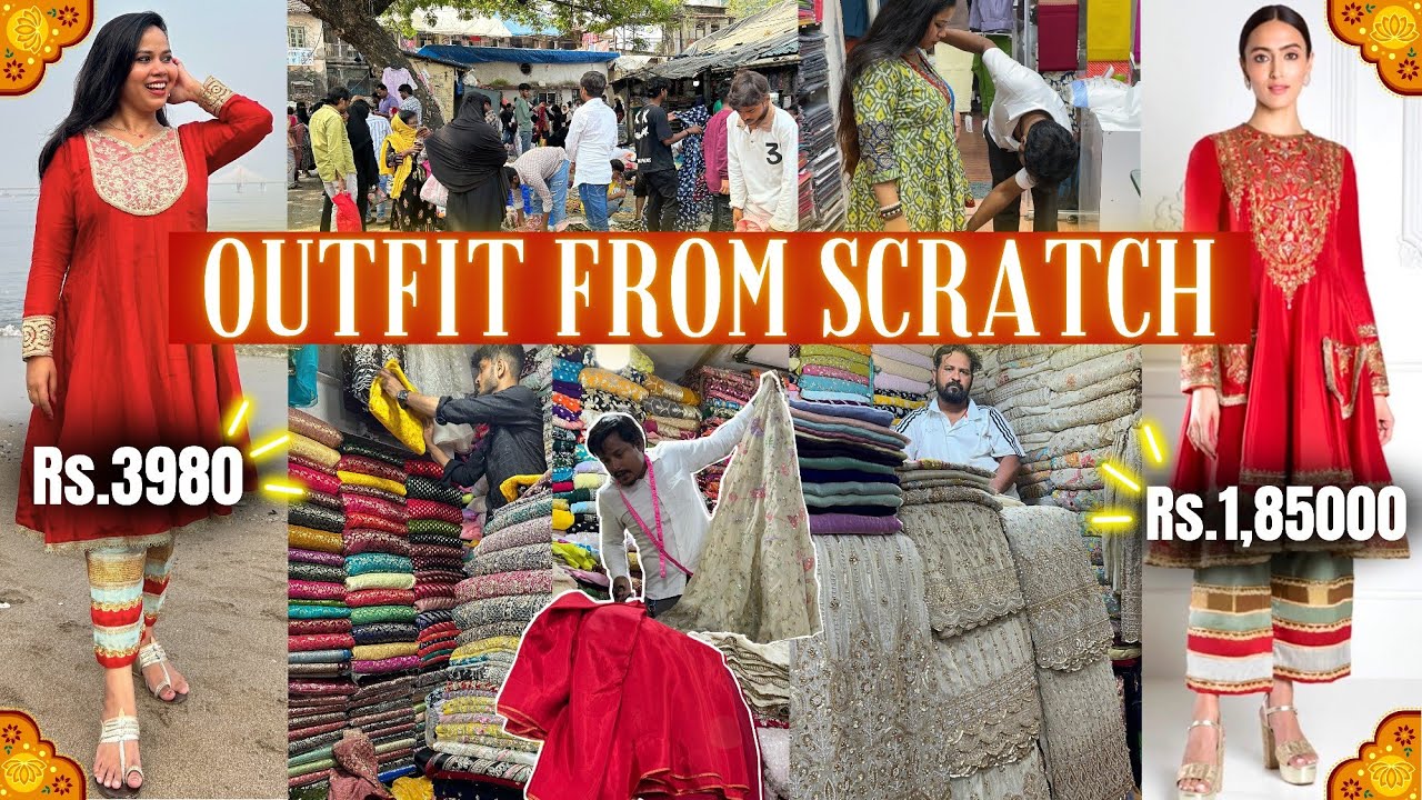 कुर्ला मार्केट- KURLA CHINA MARKET | Diwali Dress | Outfit from Scratch | Street Shopping in Mumbai
