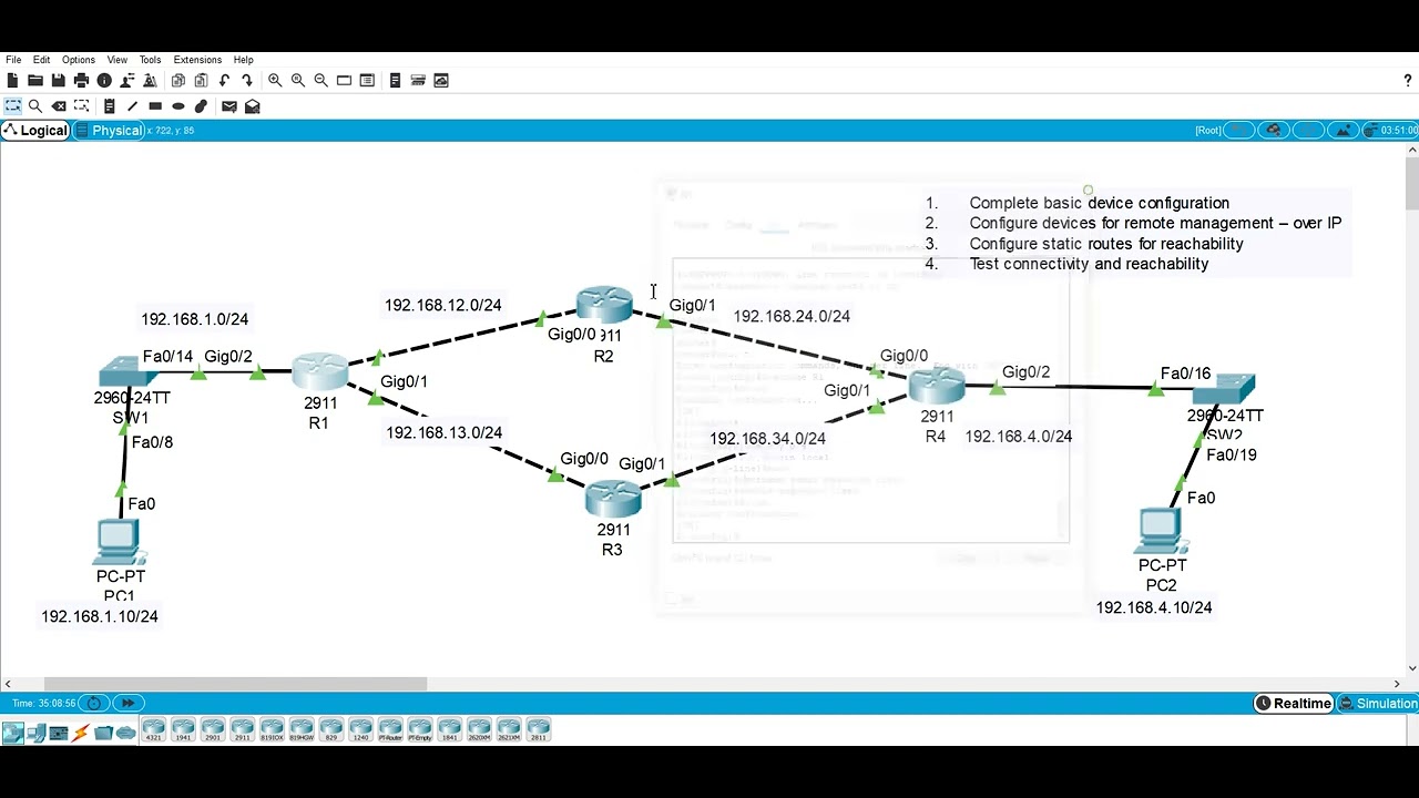 4 router topology section 1