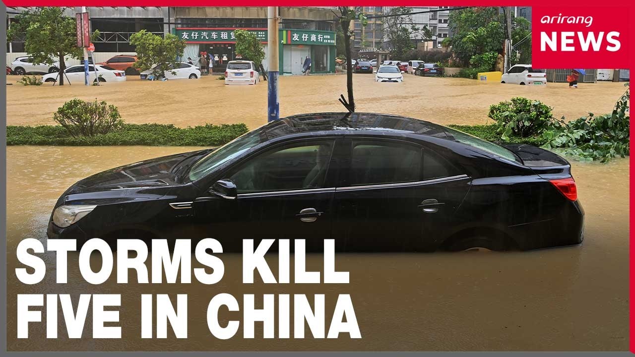 Heavy rains kill five across China's north, floods sweep China and Vietnam