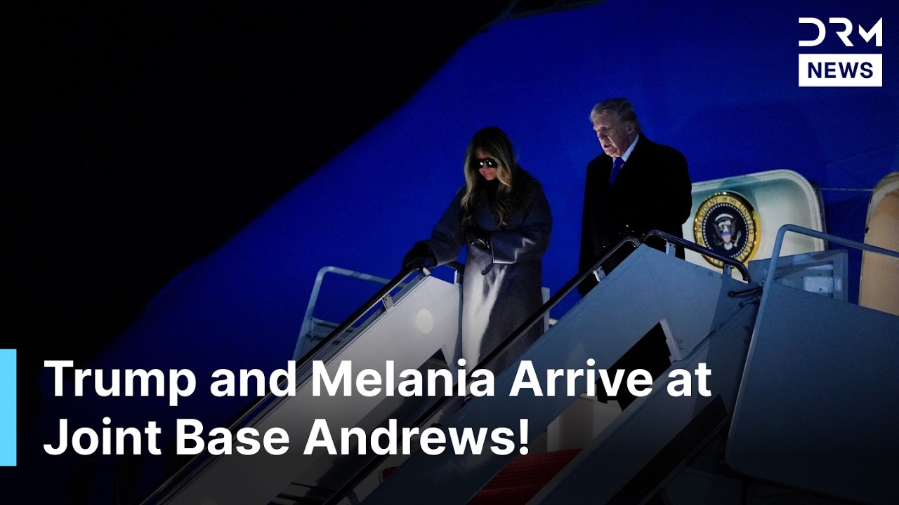 JUST IN: President Trump & First Lady Melania Trump Arrive at Joint Base Andrews |AC1Z