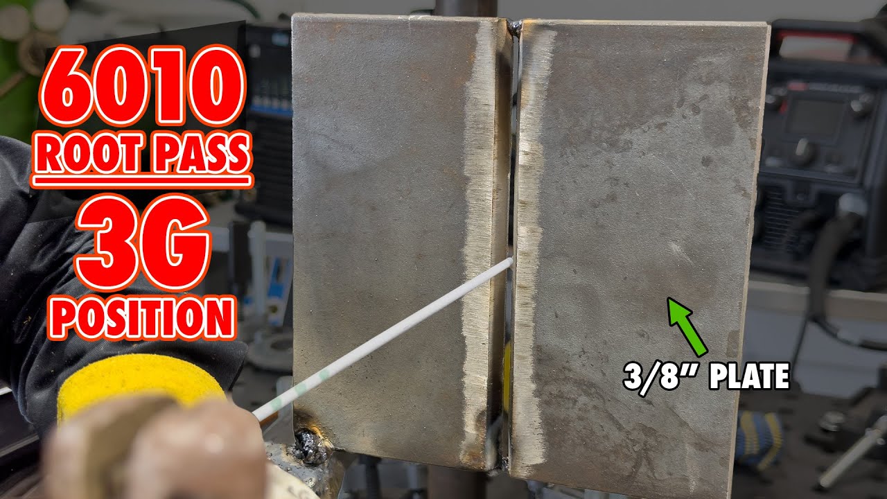 Stick Welding a 3G Root Pass on a 3/8