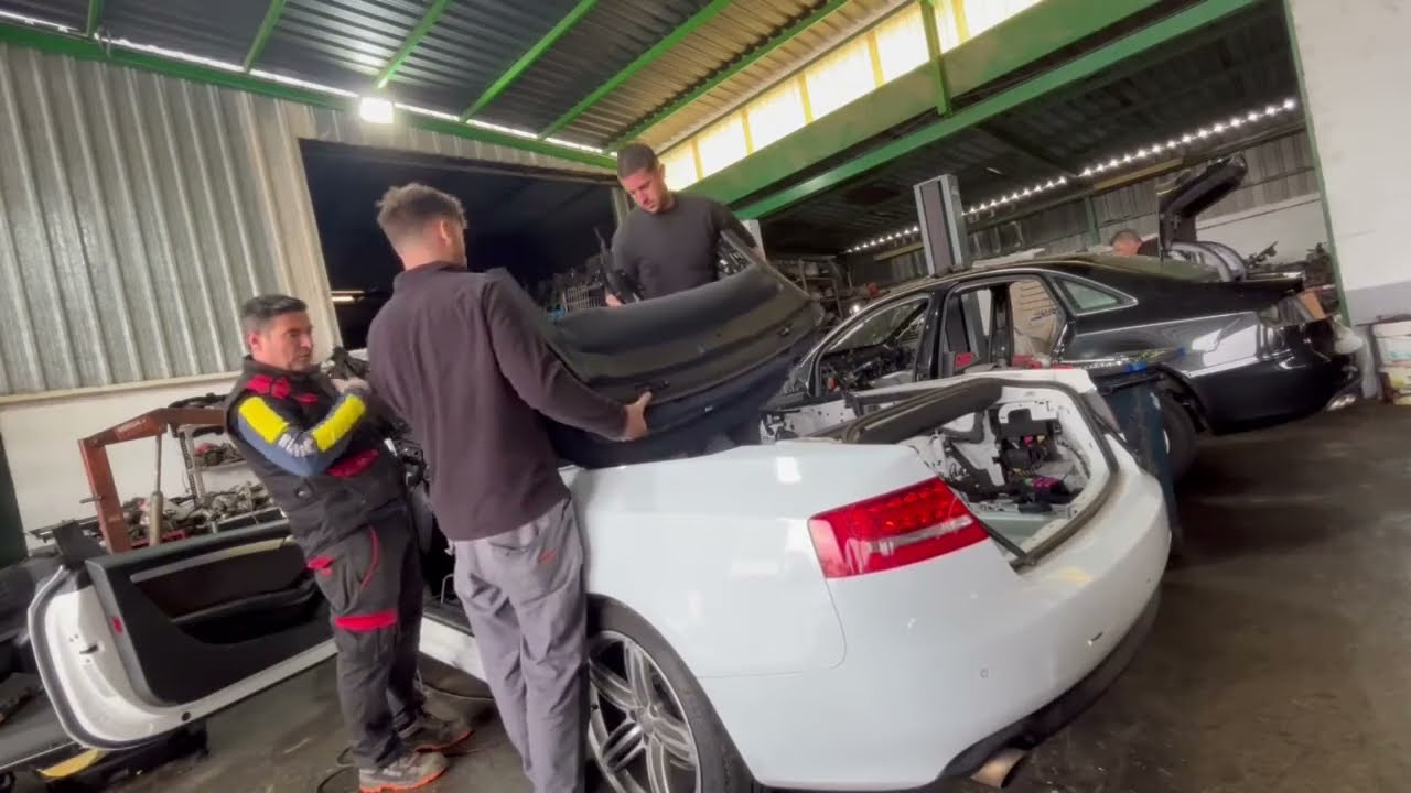Desmontando Capota Audi A5 Cabrio