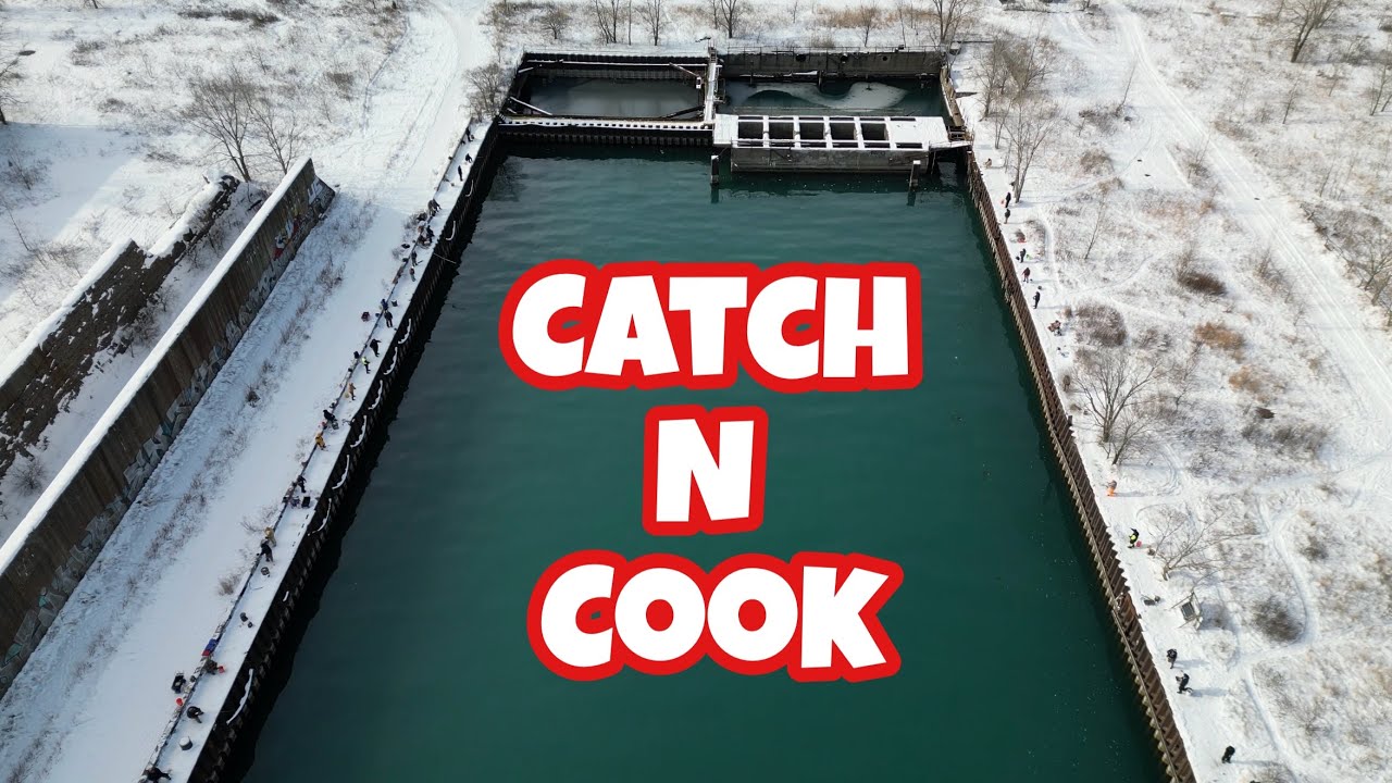 Рыбалка на окуня в Чикаго | North Slip Catch N Cook