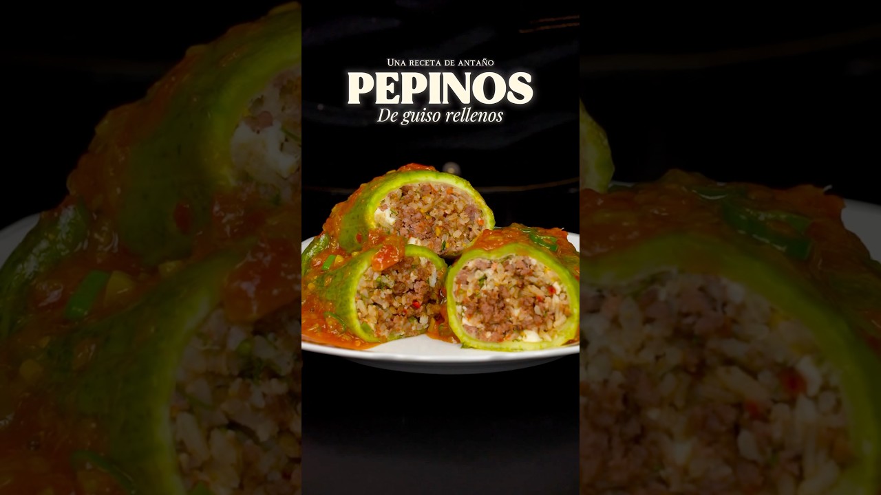 Pepinos de guiso rellenos | Pepino Andino, Achucha, Achocha, Archucha, Jaiba, Caigua