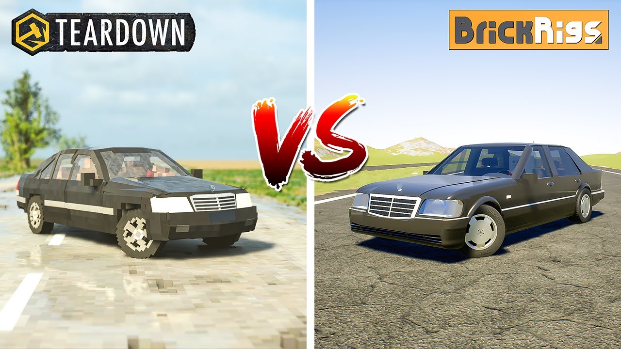 Teardown Mercedes-Benz W140 vs Brick Rigs Mercedes-Benz W140
