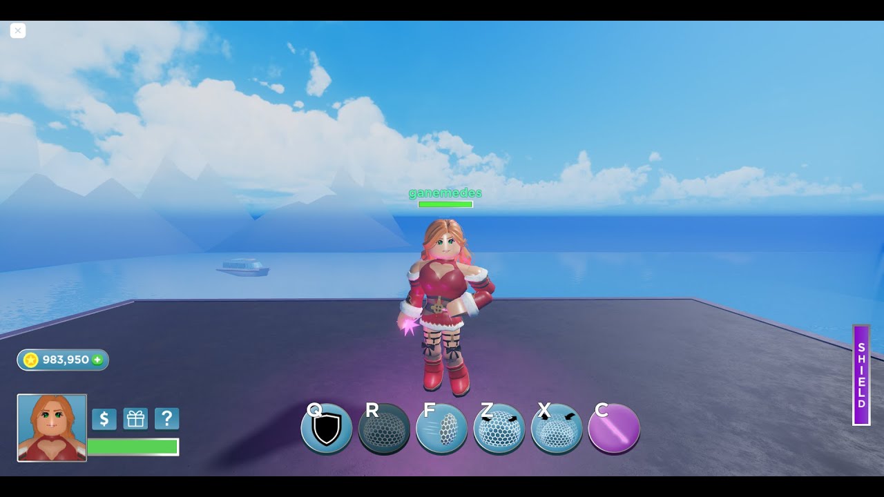 Santa's daughter atom eve skin gameplay heroes online world