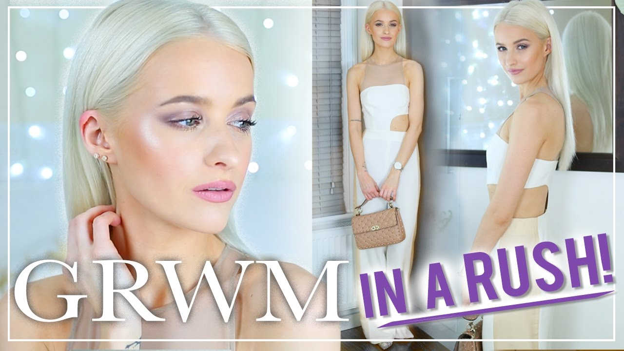 GET READY WITH ME: Glam Event Makeup IN A RUSH - Makeup Tutorial, hair and outfit!