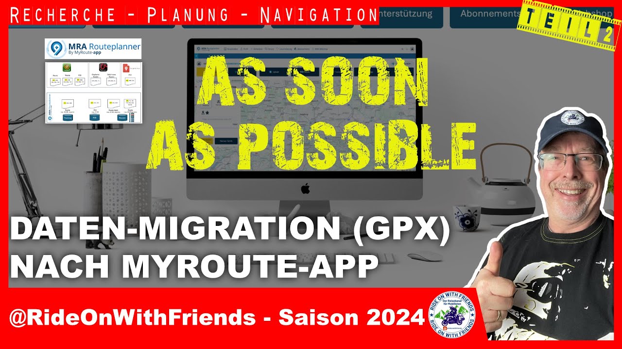 Datenmigration, Verwaltung von POI, Tracks und Routen mit MyRoute app Routeplanner | Teil-2