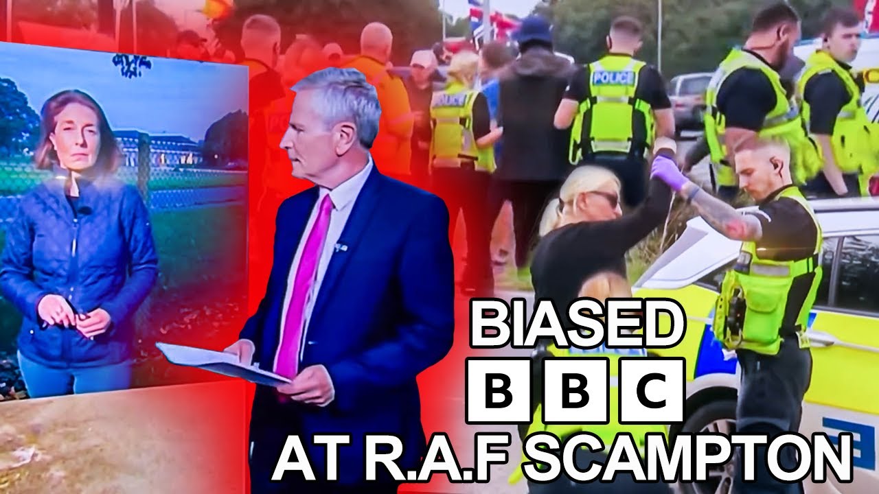 Репортаж BBC, когда это удобно! @ R.A.F Scampton #rafscampton #attack #assault #homeoffice #bbcnews