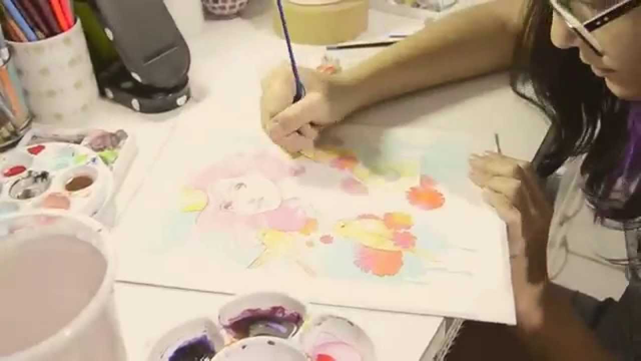 Bird's house | A speed painting by Juliana Rabelo