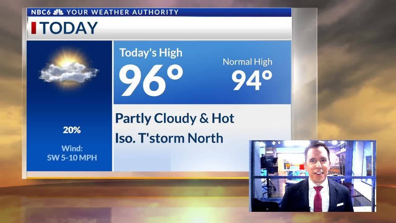 Heat ramps up today, watching the Gulf for tropical development