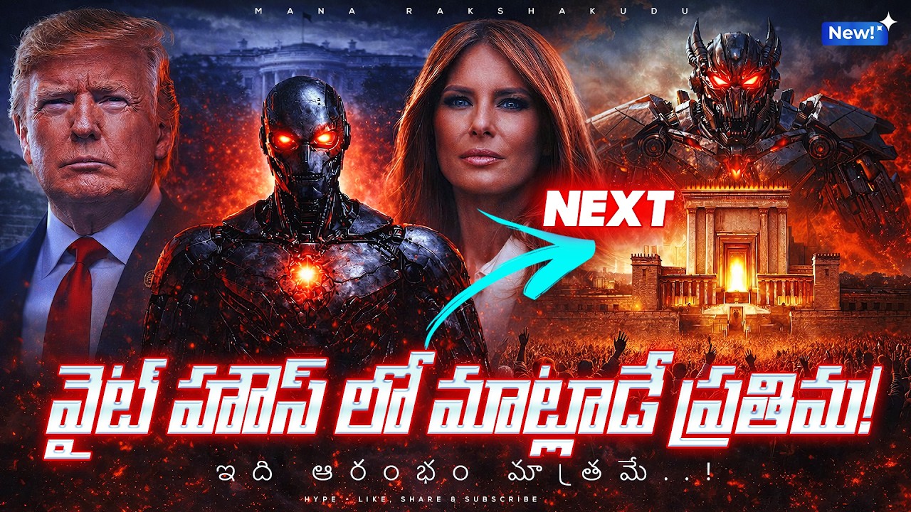 🚨వైట్ హౌస్ లో మాట్లాడే ప్రతిమ! 🤖 ఇది ఆరంభం మాత్రమే..! | Beast Image In Book Of Revelation 😱 #robot