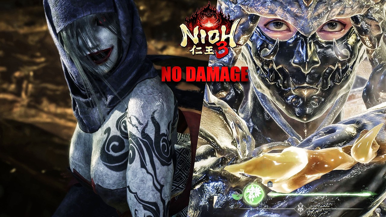 NIOH 3 - Hino Enma Boss Fight No Damage (4k)