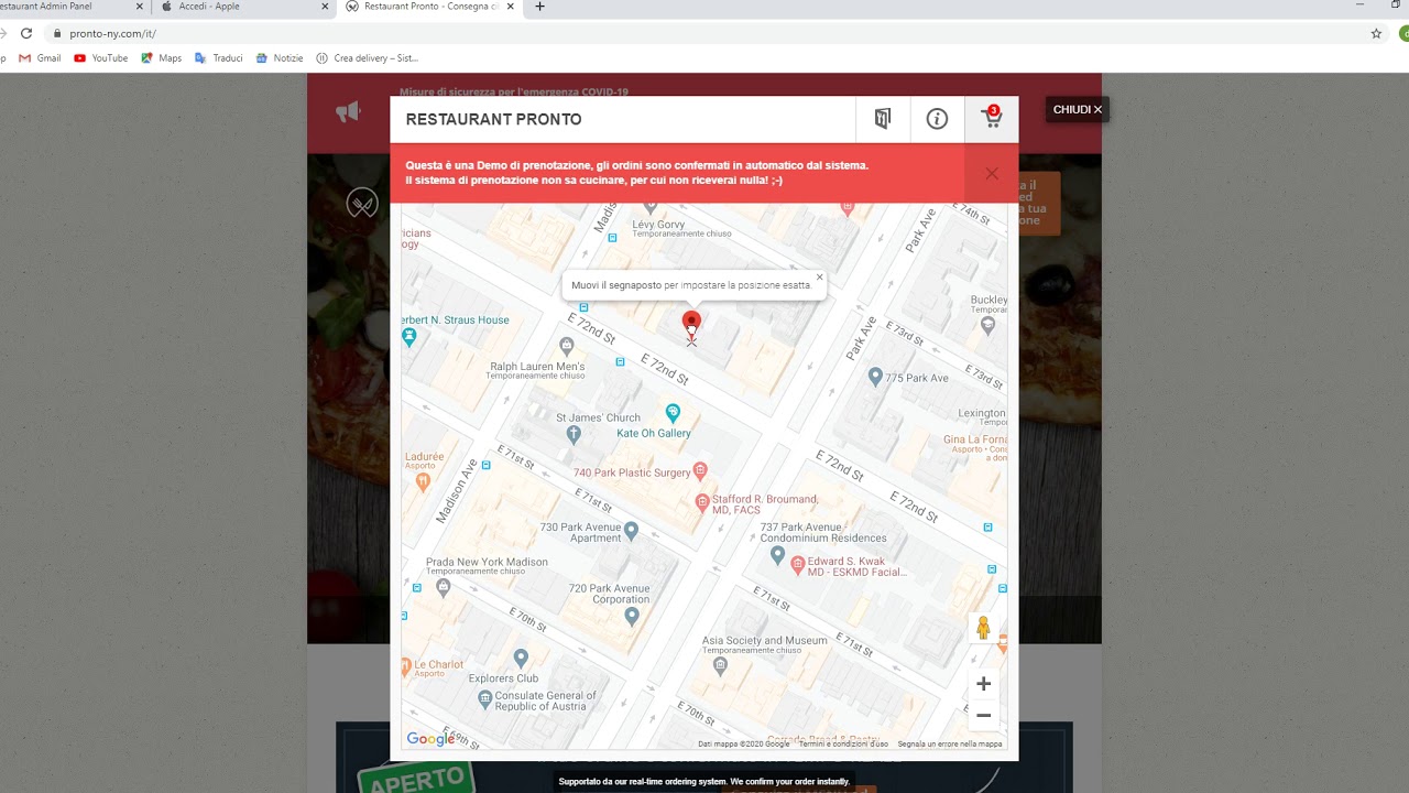 Simulazione ordine online