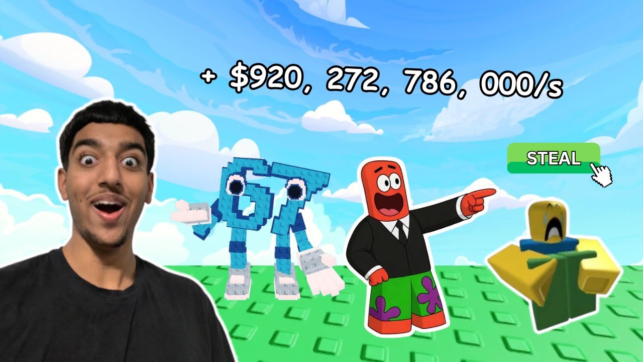 I TROLLED LITTLE KIDS IN STEAL A BRAINROT | MrMesh