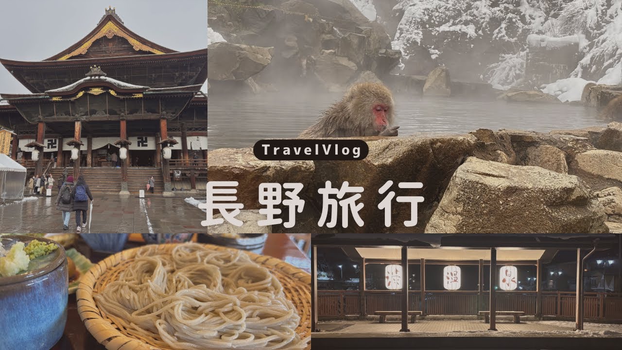 【長野】2泊3日の長野大満喫旅🐵｜スノーモンキー｜地獄谷｜渋温泉｜小布施｜白糸の滝｜善光寺