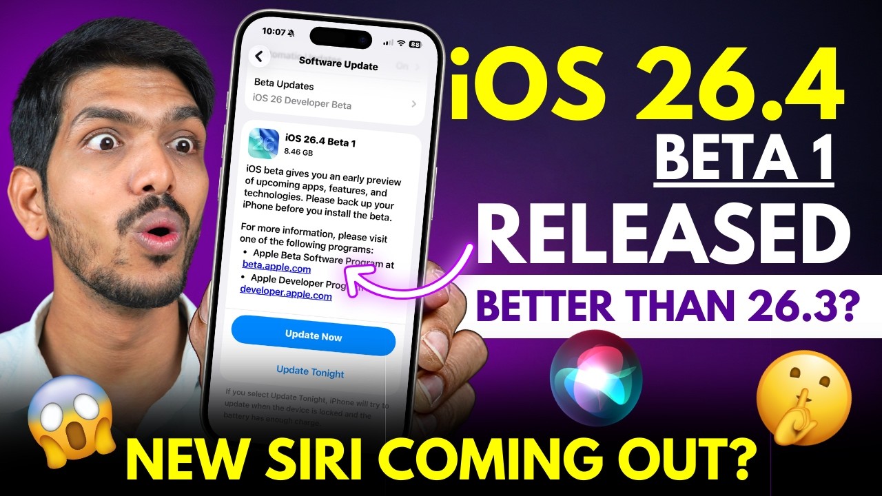 iOS 26.4 Beta 1 Released - What's New?
