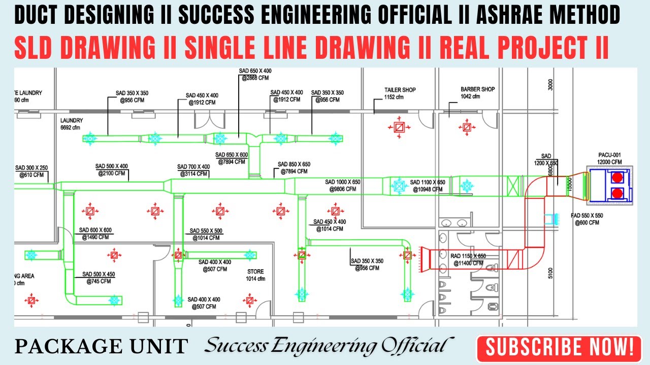 Main Duct Sizing II Duct sizing II Equal friction method II Success Engineering Official II