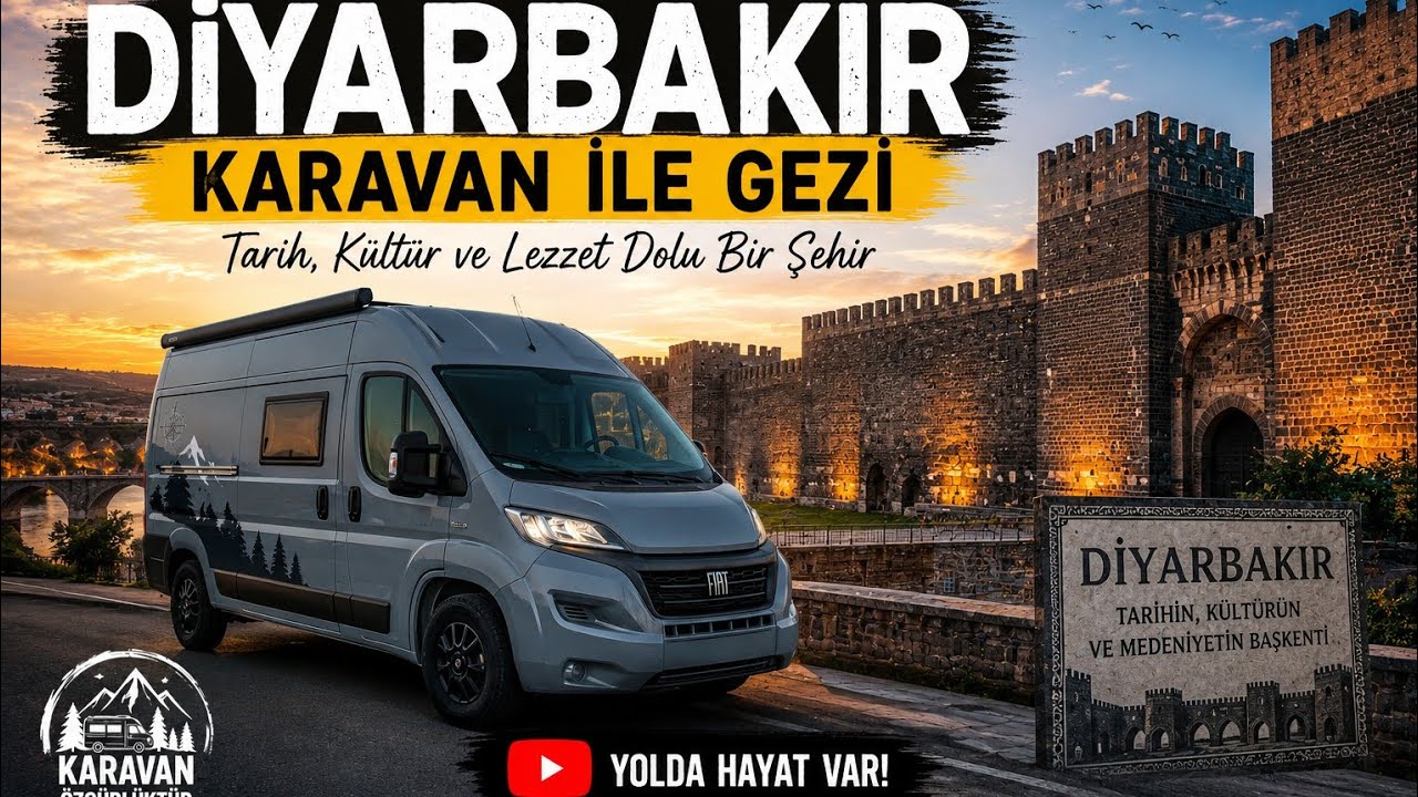 Karavanla DİYARBAKIR Gezimiz - Sur İçi - 10 Gözlü Köprü - 4 Ayaklı Minare - Malabadi Köprüsü