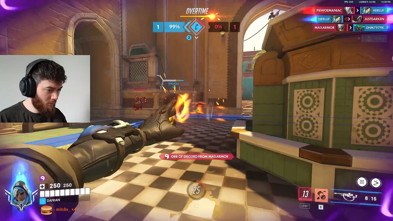 Ана в исполнении Дафрана &mdash; это замаскированный DPS &mdash; геймплей первого сезона Overwatch.