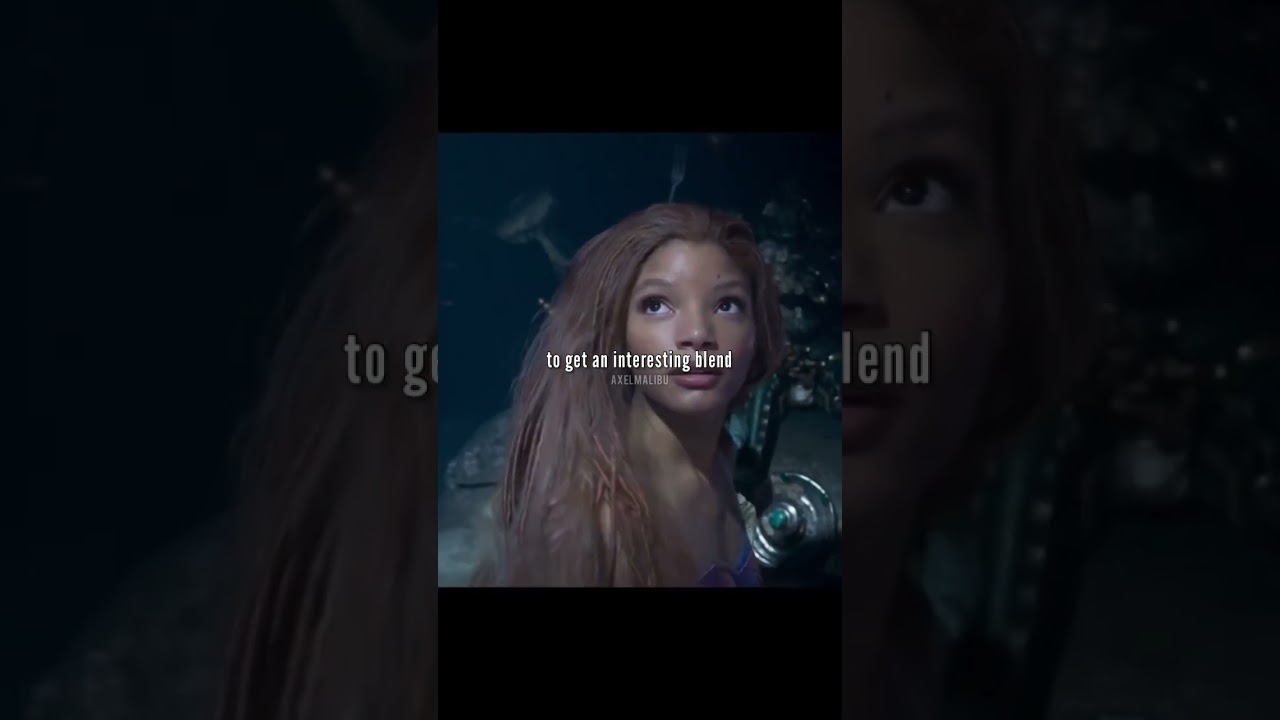 Breaking down Ariel&rsquo;s underwater CGI hair in live action The Little Mermaid #disney #vfx
