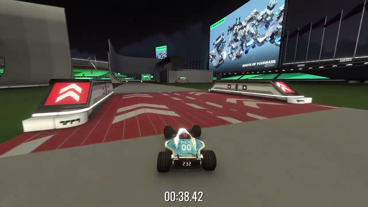 Finishing a complex trackmania track in only 1 minute without checkpoints