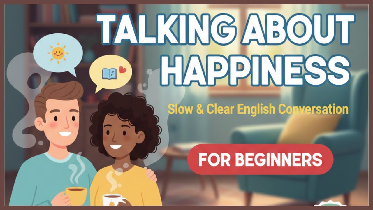 Simple English Conversation: What Makes You Happy? | Learn English (Level A1-A2)