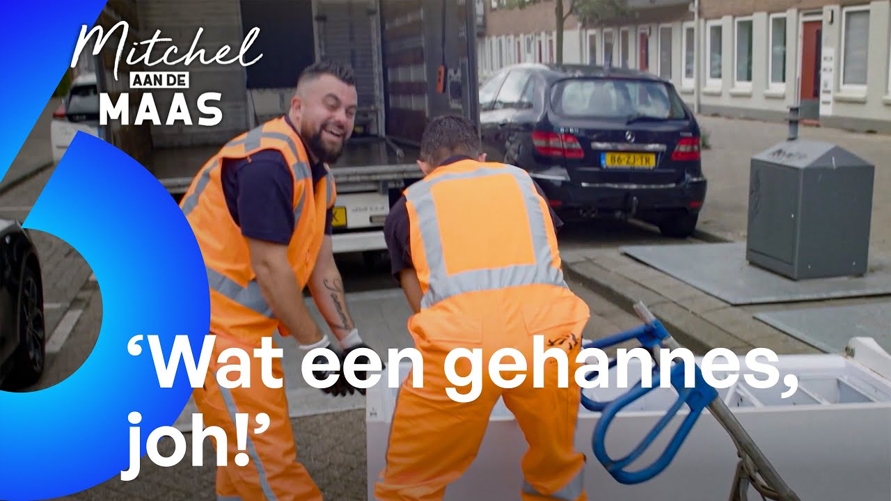 PANIEK: Mitchel GOOIT MET KOELKAST! | Mitchel aan de Maas