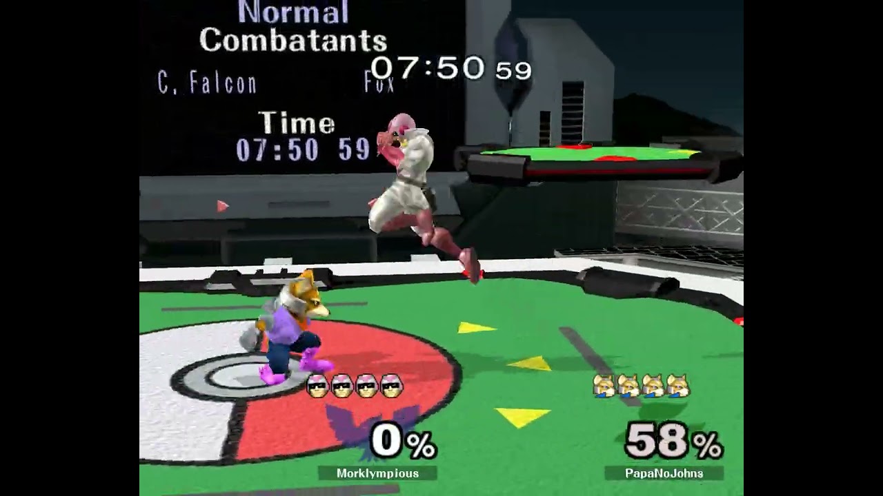 Big Dawg — WR2 — Morklympious ⟮Falcon⟯ vs PapaNoJohns ⟮Fox⟯