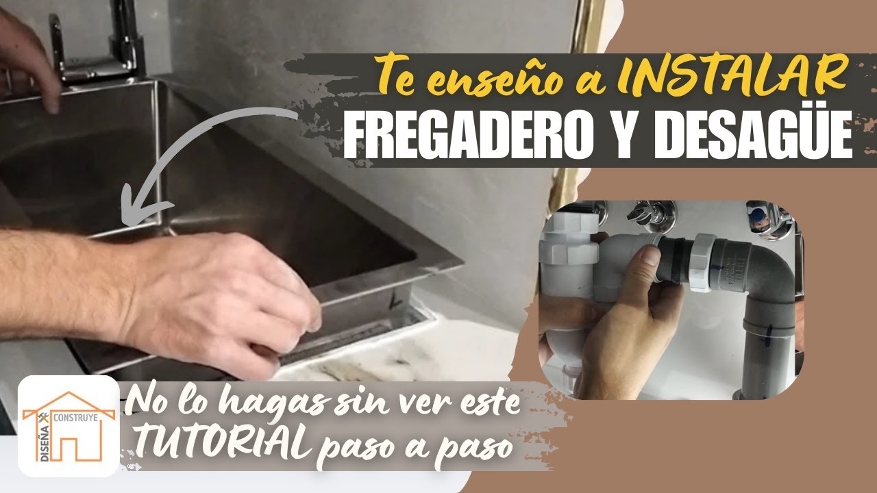 🔶🔶Cómo INSTALAR DESAGÜE FREGADERO fácilmente 👌🏽 [Cosas QUE NO SABÍAS para una instalación PERFECTA]