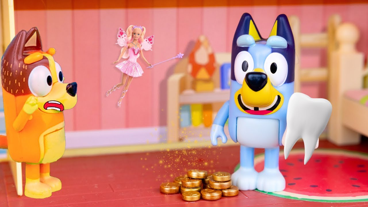 BLUEY Conhece a Fada dos Dentes! | Brinquedos Bluey em Português