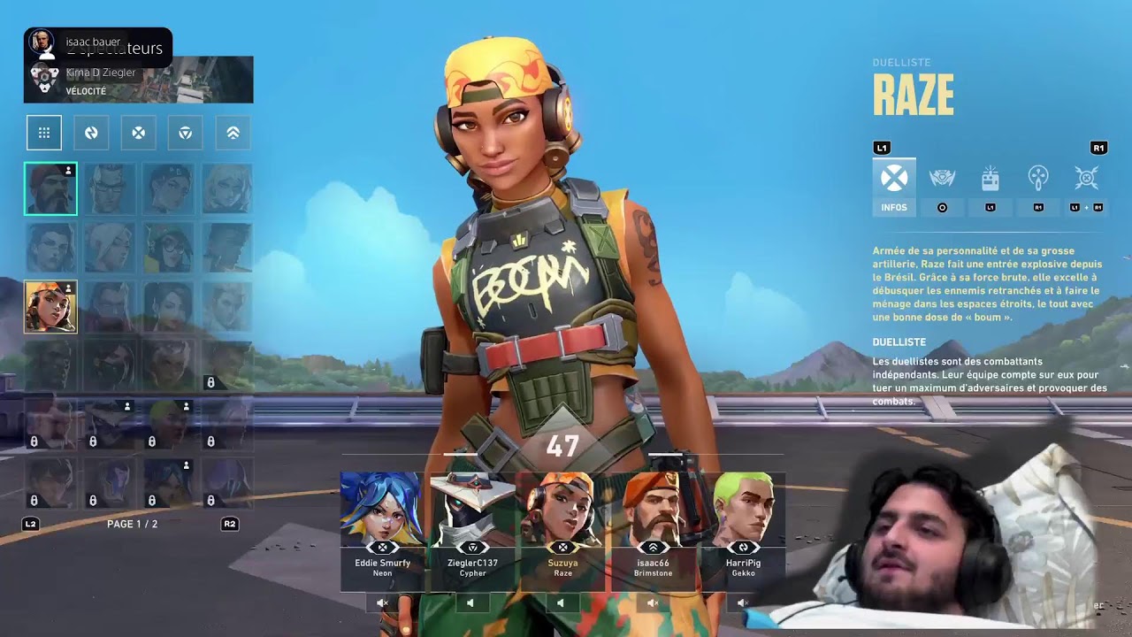 Valorant tranquille avec timmy #facecam #voiyageur