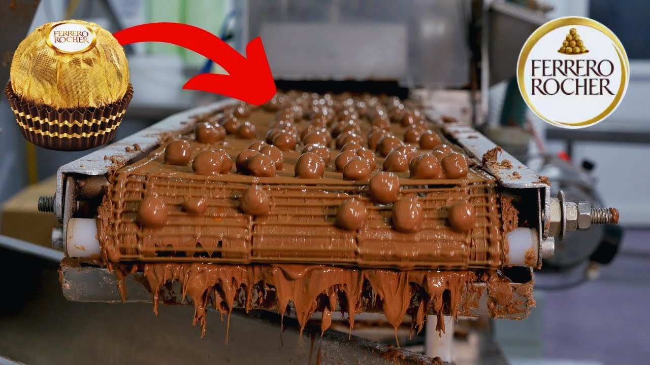 JAK POWSTAJĄ CUKIERKI FERRERO ROCHER 🍬
