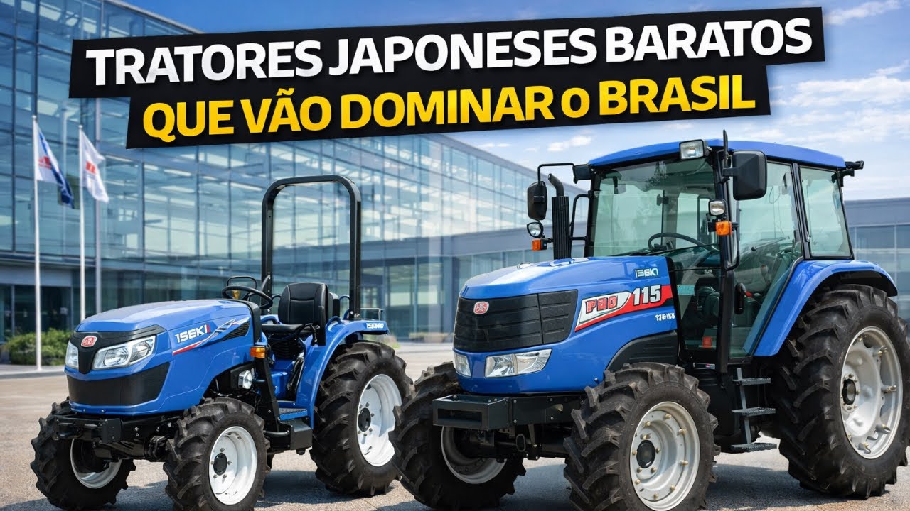 NOVO TRATOR JAPONES QUE CHEGA NO BRASIL FOCADO NO PEQUENO PRODUTOR, RESISTENTE E BARATO E SIMPLES