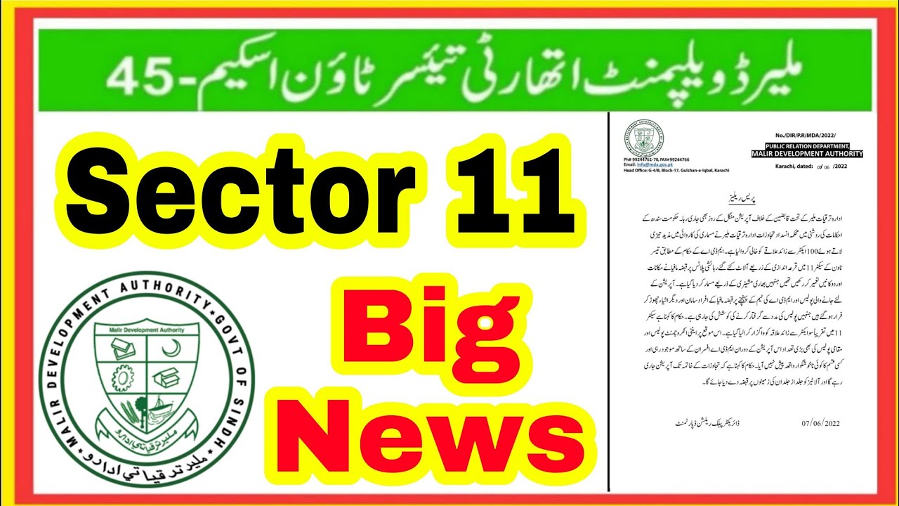 Big News for MDA Taiser Town Scheme 45 MDA Operation Against Land Mafia for Encroachment