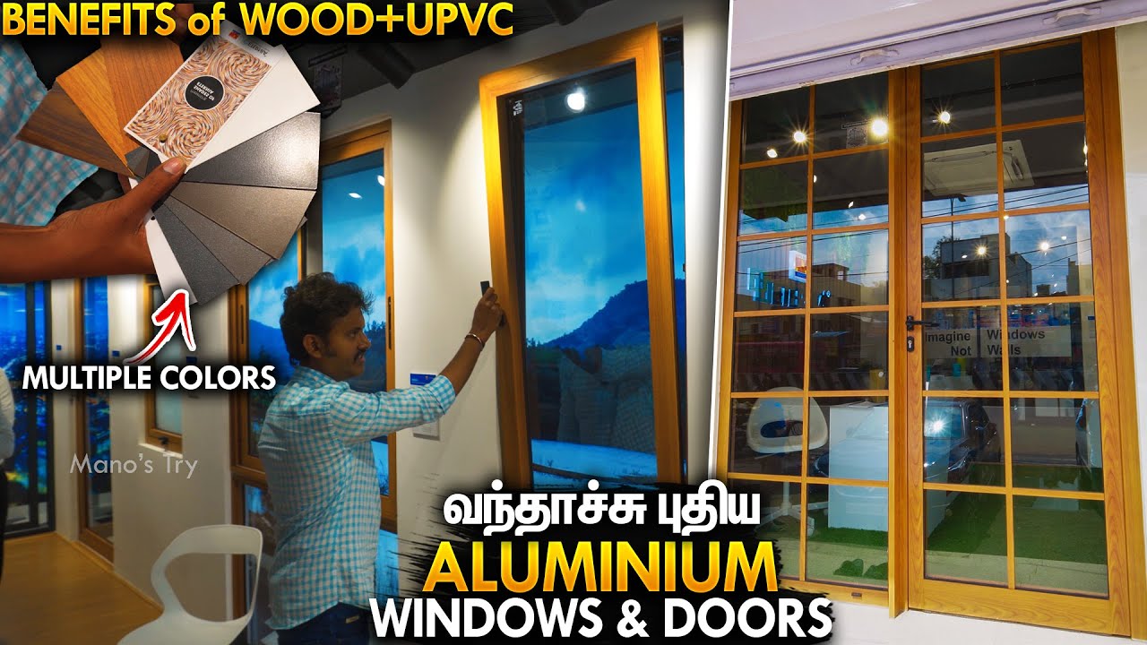 புதிய அலுமினியம் ஜன்னல், கதவுகள் | Aluminium Windows and Doors in Multi Colors | Mano's Try Tamil