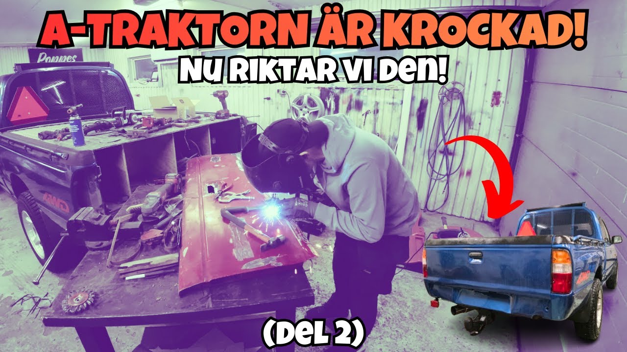 A-TRAKTORN ÄR KROCKAD! ⚠️(Del 2) Nu riktar vi upp den!