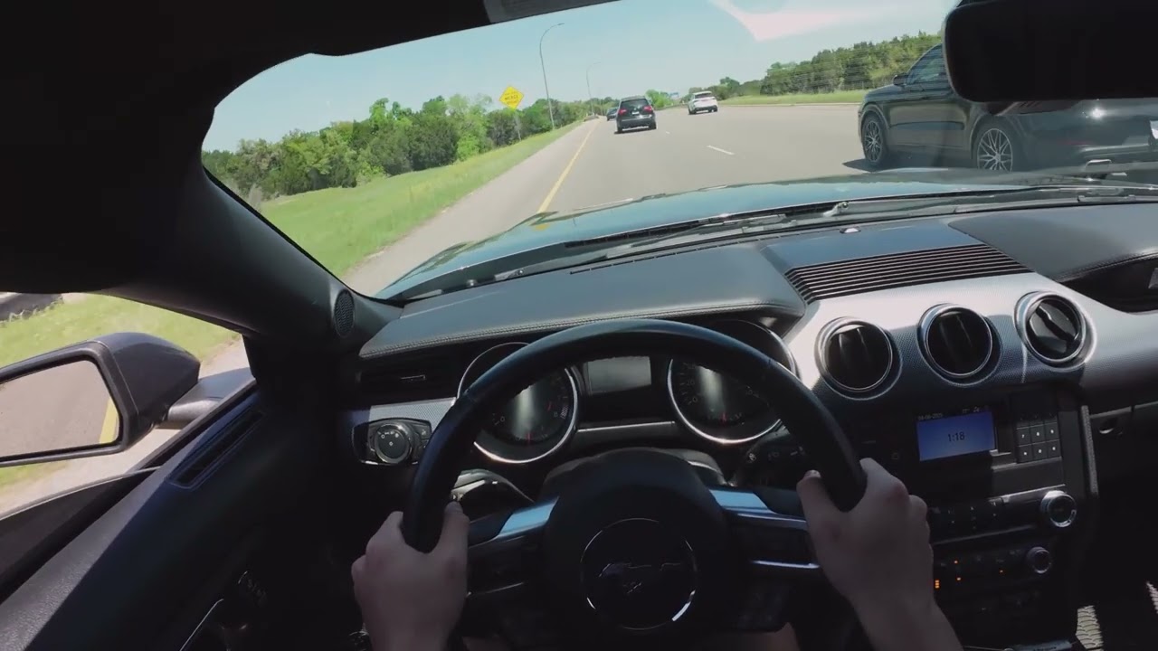 LOUD  MANUAL Mustang GT POV Coffee Run Drive | No talking, loud exhaust, downshifts, 5.0L SOUNDS