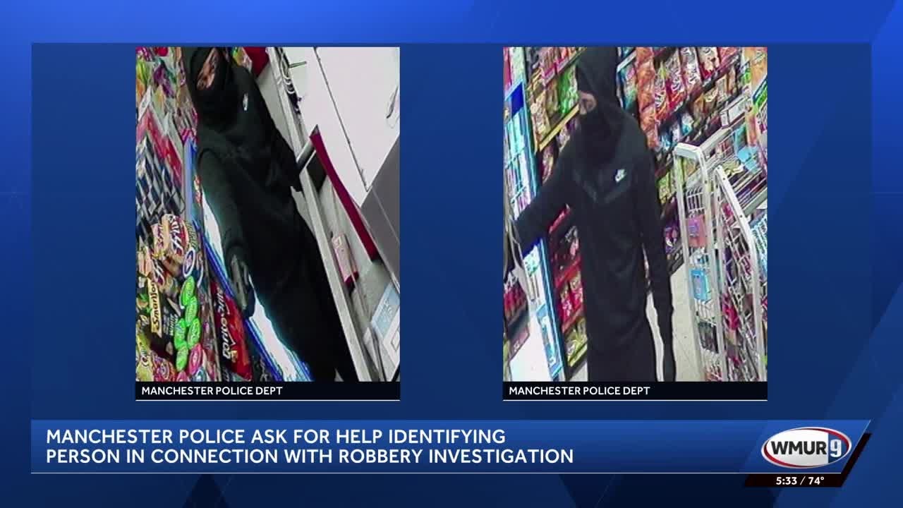 Manchester police asks for help identifying person in robbery surveillance photos