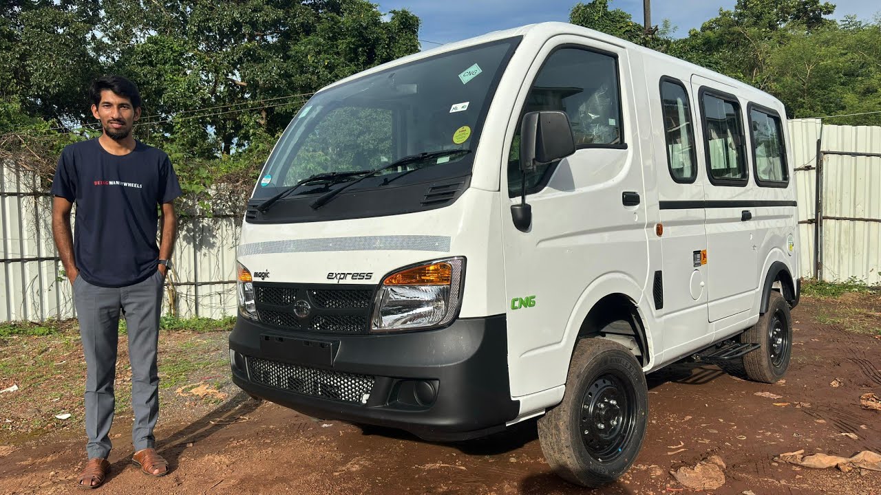Tata Magic Express 2024 CNG+Petrol - Ultimate Budget Friendly 10 Seater Commercial 🔥 @BeingMandyWheels