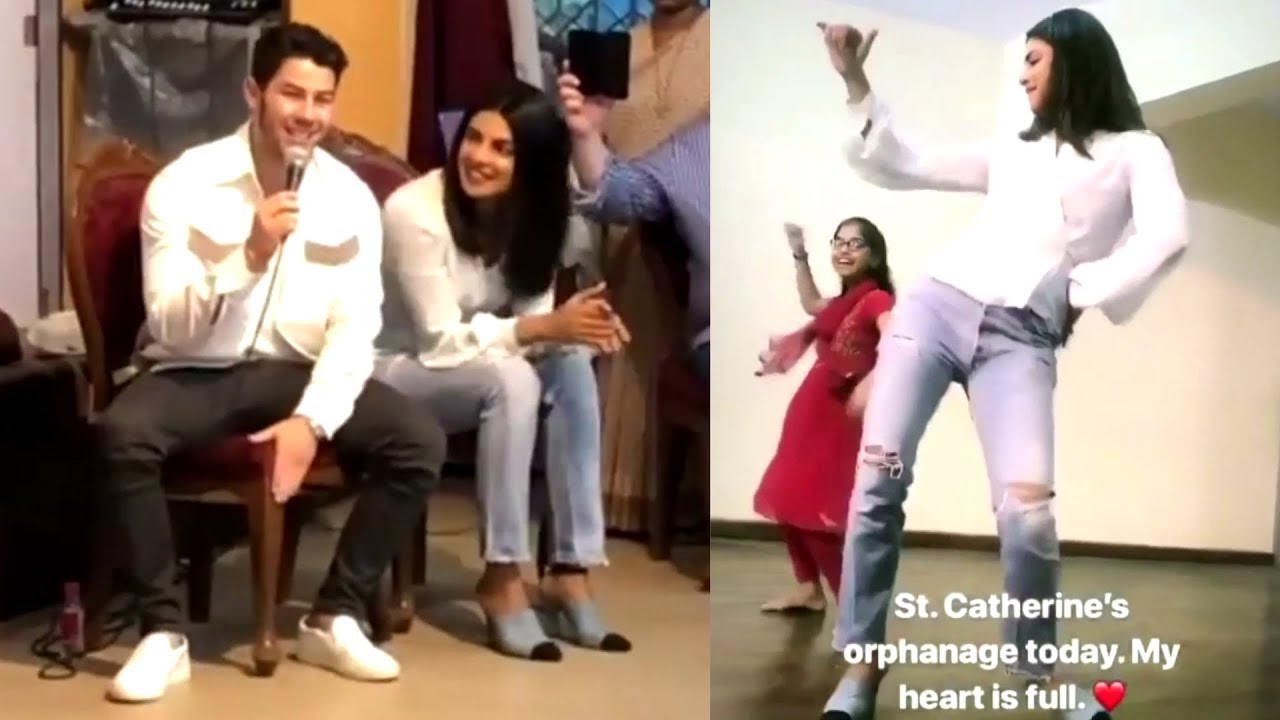 Unseen Video: Nick Jonas SINGS And Priyanka Chopra DANCES At St Catherine Orphan Home | Must Watch