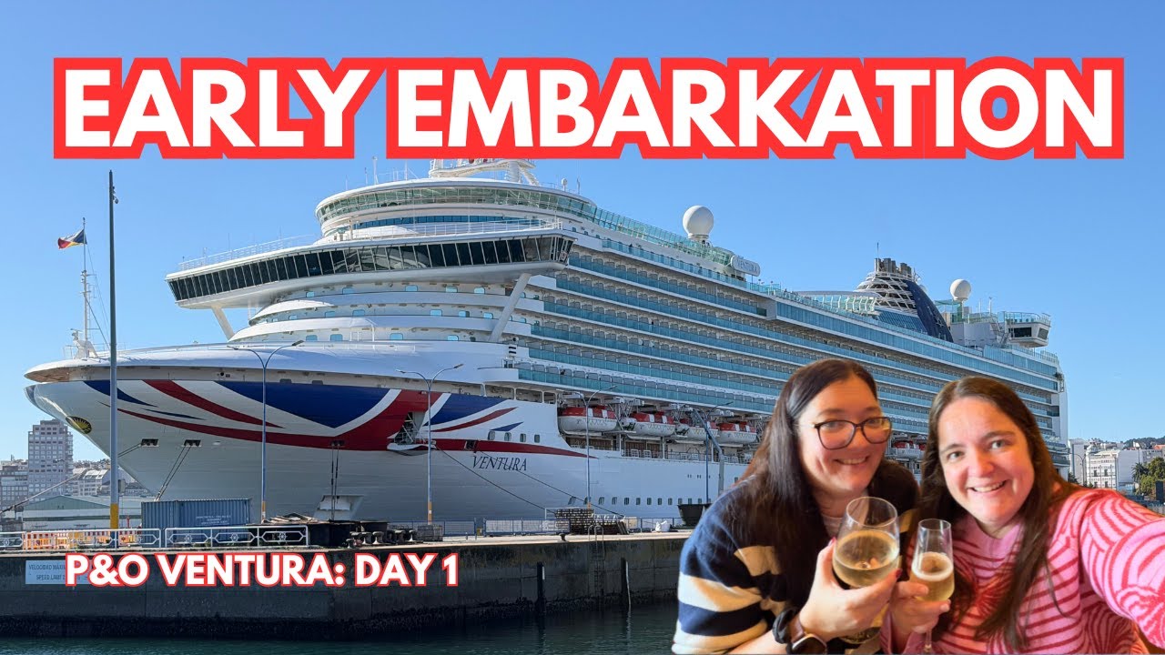 P&O Ventura | День 1 | Посадка на борт, отдых в пляжном домике и невероятное шоу!