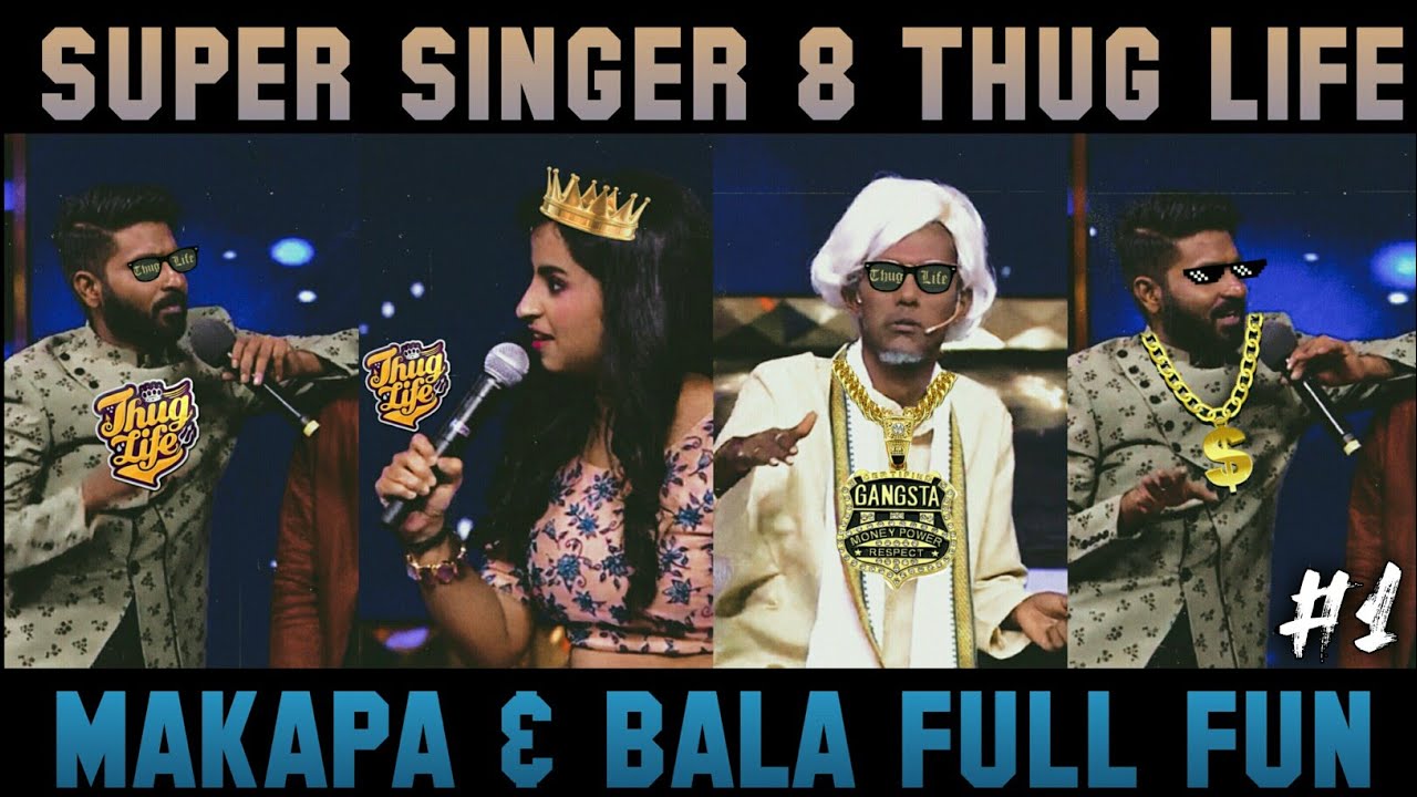 Ma Ka Pa & Bala | Comedy Thug Life | Super Singer 8 Thug Life | Part 1 | Hey Vibez