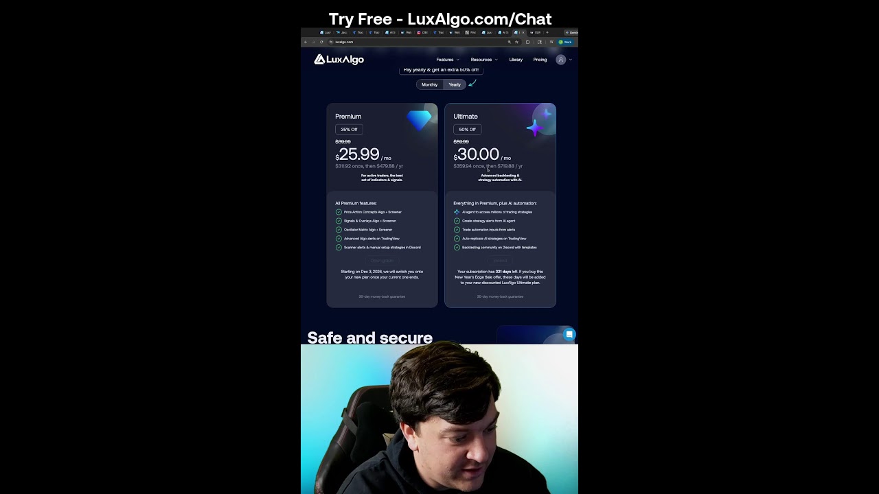 LIVE Automated Trading with LuxAlgo AI