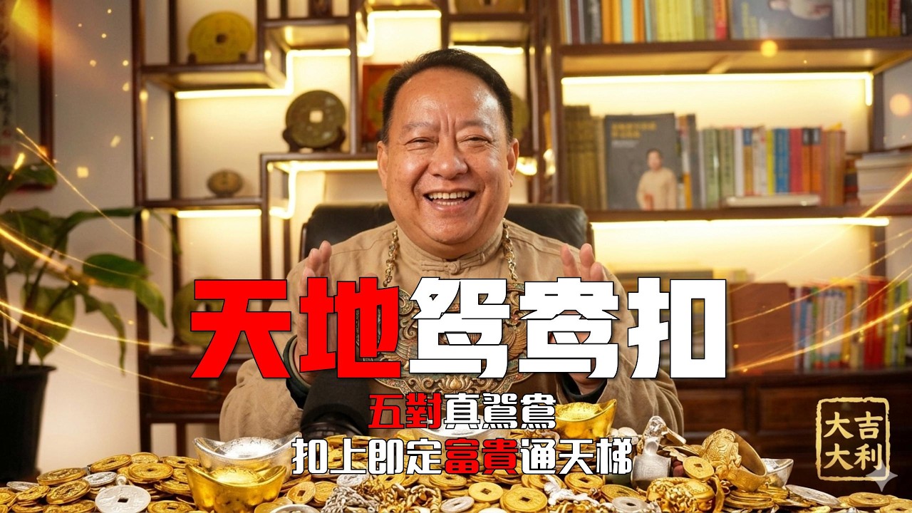 天地鴛鴦扣！五對真鴛鴦，扣上即定富貴通天梯！看懂的人都在偷偷查自己八字！讀懂天地合絆無歸路，連根拔起最高階盲派命理密碼