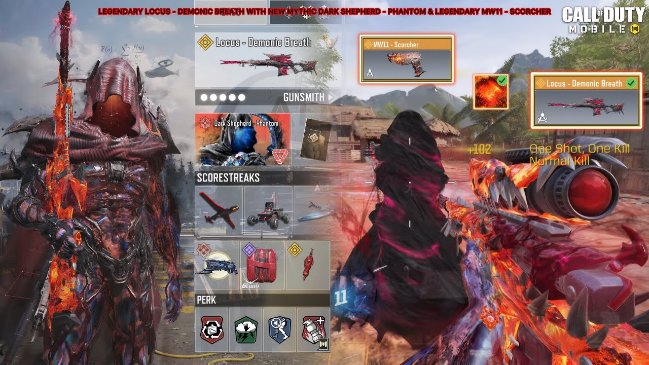 Legendary Locus Demonic Breath is unbeatable with New Mythic Dark Shepherd to SNIPE all in CODM SND😈