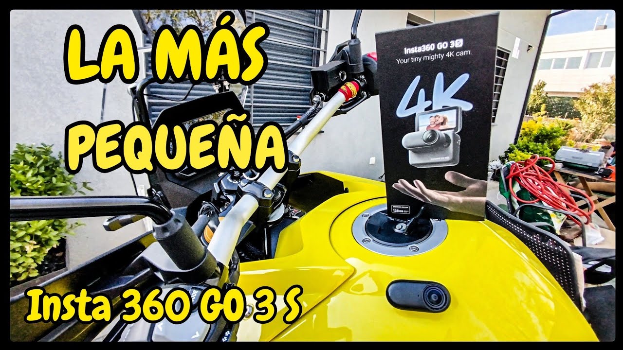 PARA MOTO INSTA 360 GO 3S: ¿LA CÁMARA MÁS PEQUEÑA ? 🏍️- Review y prueba real.