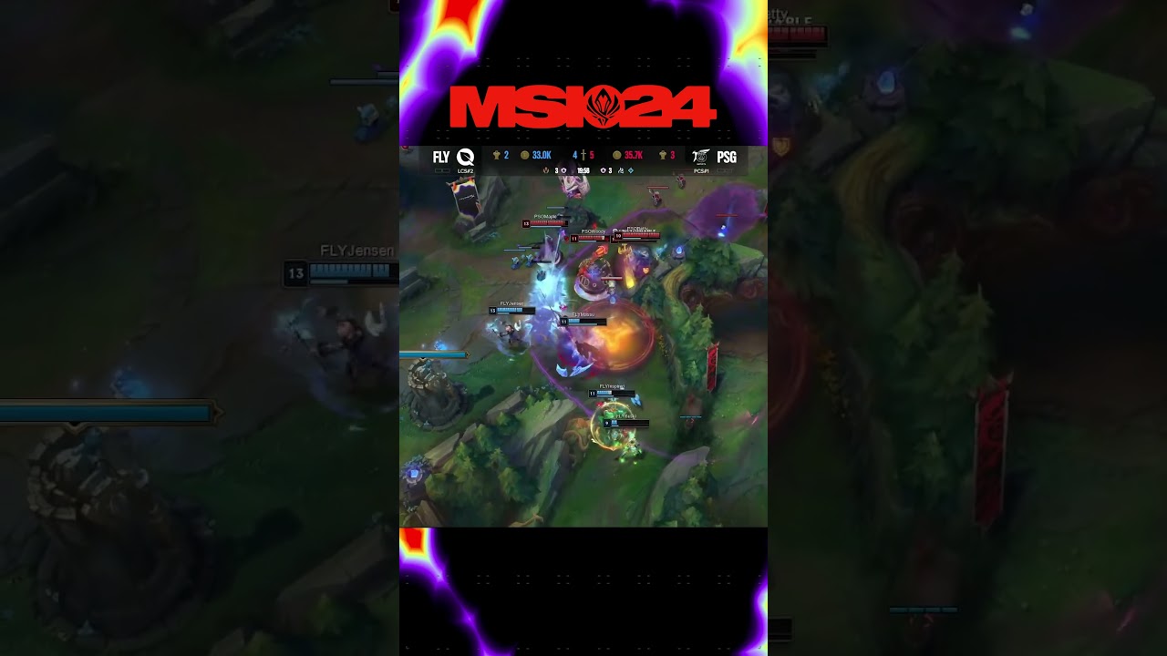 Triple kill for PSG Junjia vs FLY! #MSI2024 #PSG